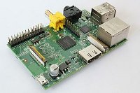 Photograph taken of a Raspberry Pi computer